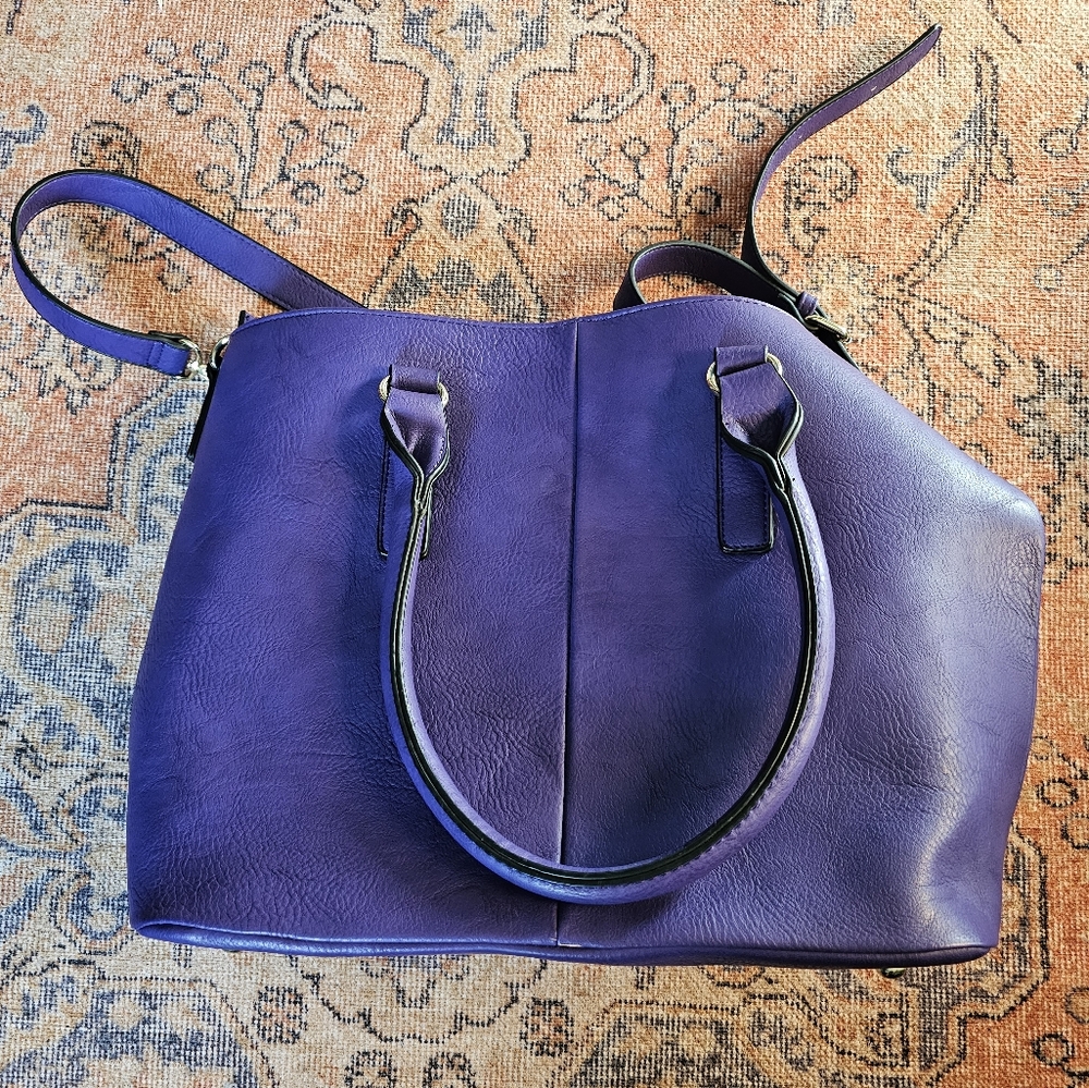 Charming Charlie Large Purple Bag - Picture 2 of 4